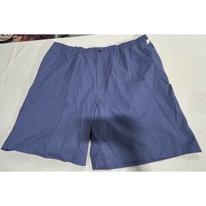 HB Mens Loose Fit Elastic Waist Shorts 100% Cotton Blue 2XL NWT